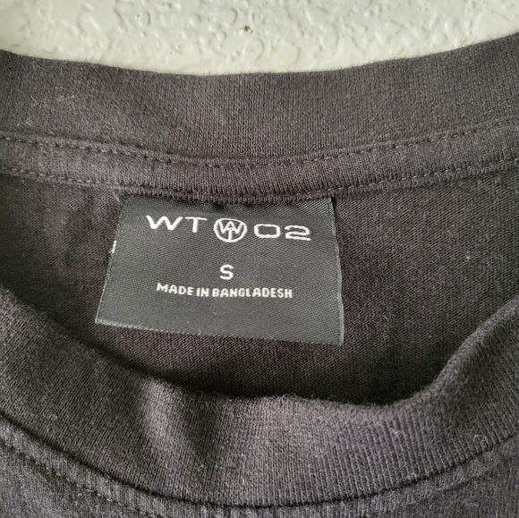 Men's WT02 Embroidered NASA Graphic Short Sleeves Black T-shirt - Picture 5 of 6